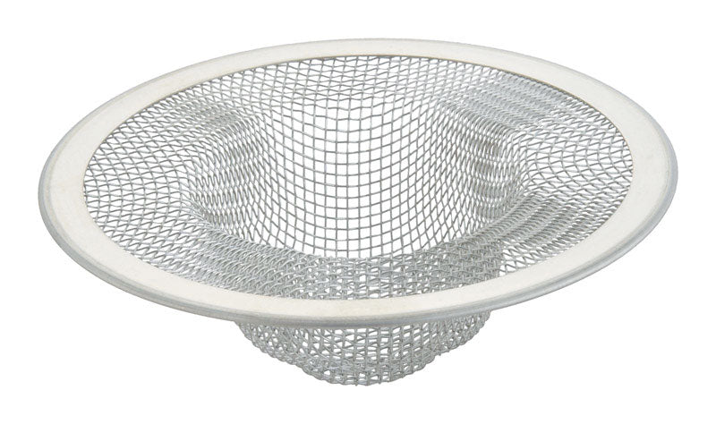 Ace 3-3/8 in. D Chrome White Stainless Steel Mesh Strainer