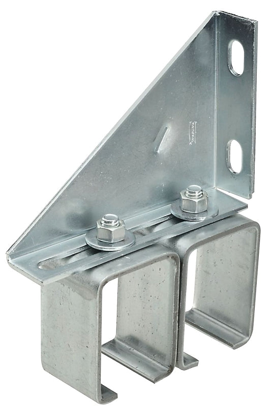 National Hardware N104-786 Double Box Rail Bracket, 300 lb, Steel, Galvanized, Pack of 10