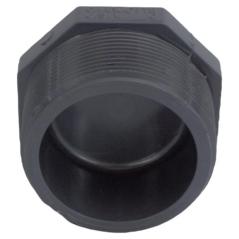 Charlotte Pipe Schedule 80 1/2 in. MPT X 1/2 in. D MPT PVC Threaded Plug 1 pk