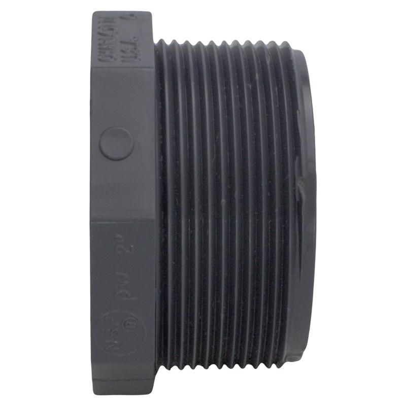 Charlotte Pipe Schedule 80 1/2 in. MPT X 1/2 in. D MPT PVC Threaded Plug 1 pk