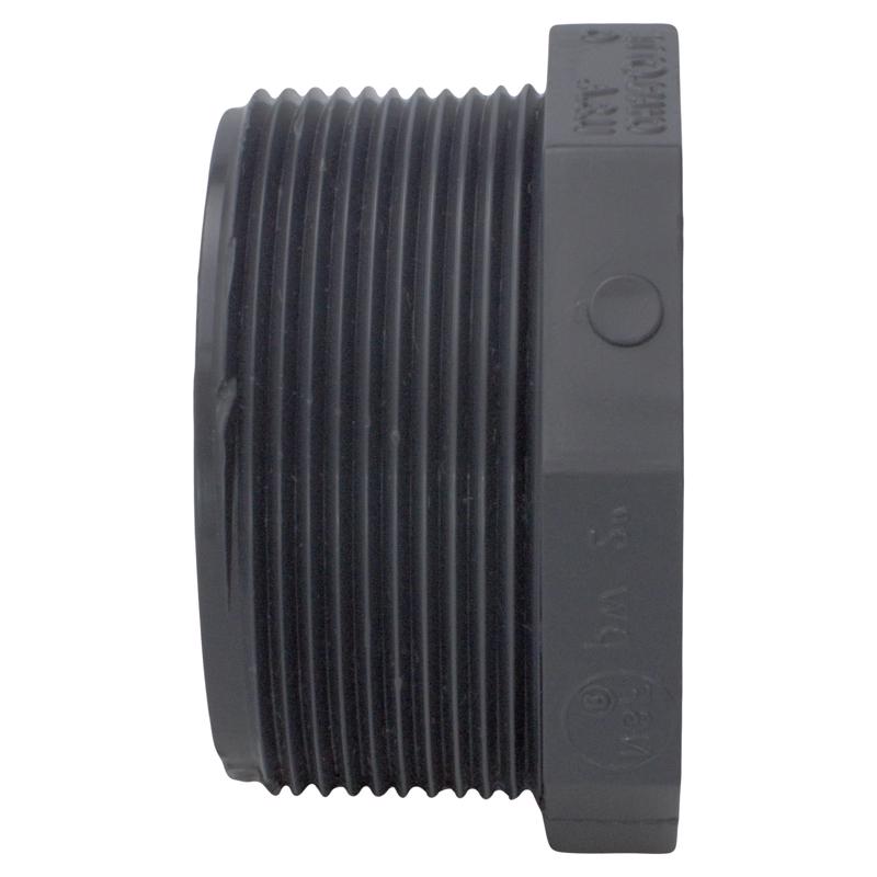 Charlotte Pipe Schedule 80 1/2 in. MPT X 1/2 in. D MPT PVC Threaded Plug 1 pk