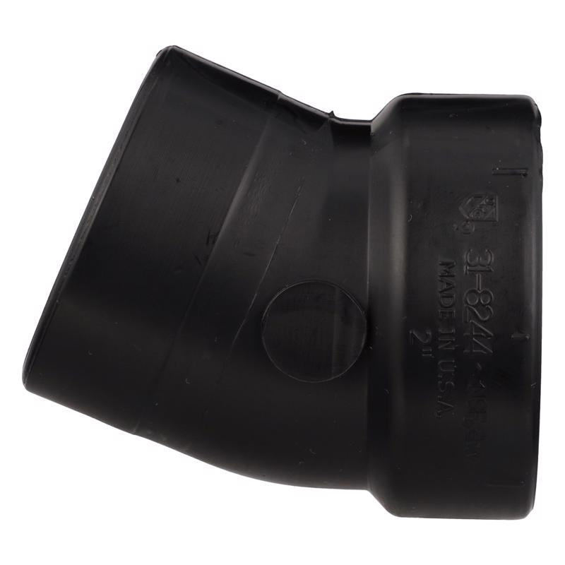 Charlotte Pipe 2 in. Slip X 2 in. D Hub ABS Elbow