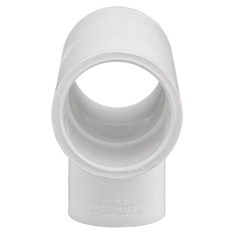 Charlotte Pipe Schedule 40 1 in. Slip X 1 in. D Slip PVC Reducing Tee 1 pk, Pack of 25