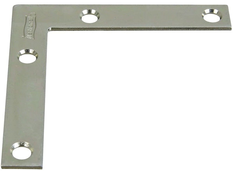 National Hardware 117BC Series N266-528 Corner Brace, 3 in L, 1/2 in W, 3 in H, Steel, Zinc-Plated, Pack of 40