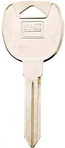 Hy-Ko 11010B91 Key Blank, Solid Brass, Nickel, Pack of 10