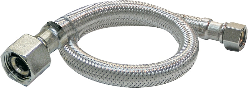 Plumb Pak EZ Series PP23801LF Sink Supply Tube, 3/8 in Inlet, Compression Inlet, 1/2 in Outlet, FIP Outlet, 12 in L