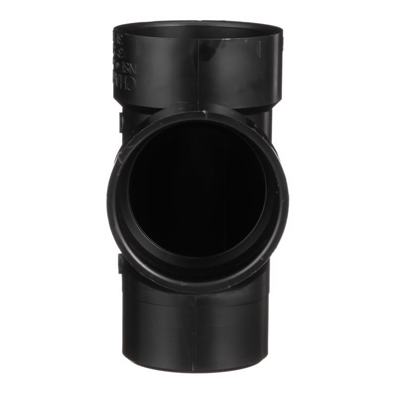 Charlotte Pipe 3 in. Hub X 3 in. D Hub ABS Sanitary Street Tee
