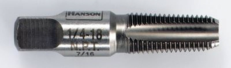 Irwin 1904P Pipe Taper Tap, 3/8-18 Dia, Tapered Point, 4-Flute, HCS