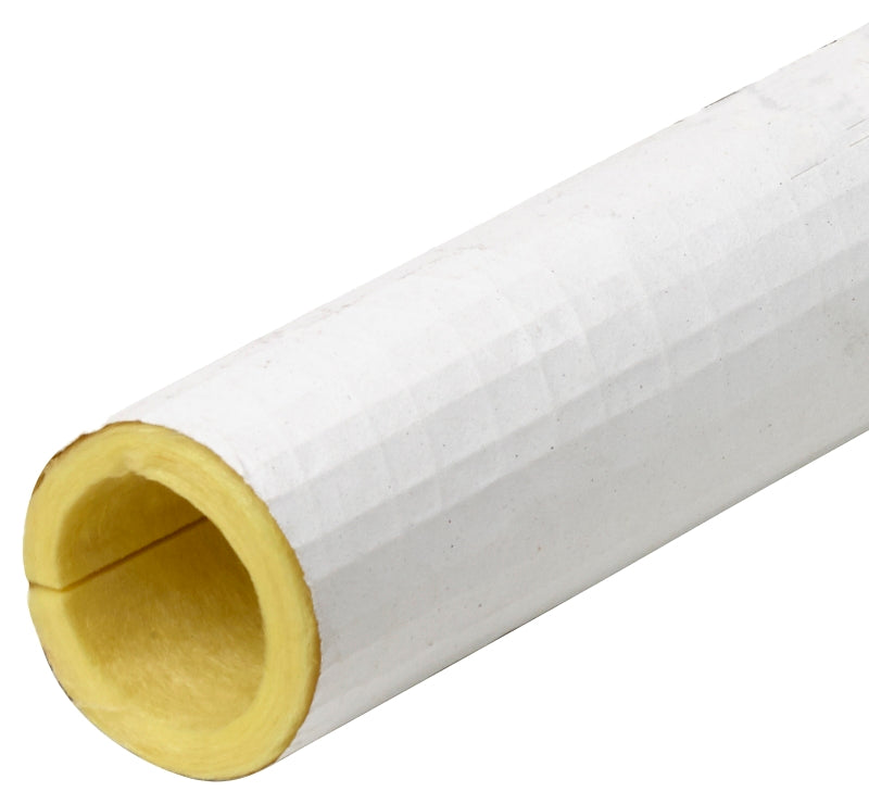 Frost King F14X Tubular Pipe Cover, 3 ft L, Fiberglass, White, 1-1/2 in Pipe