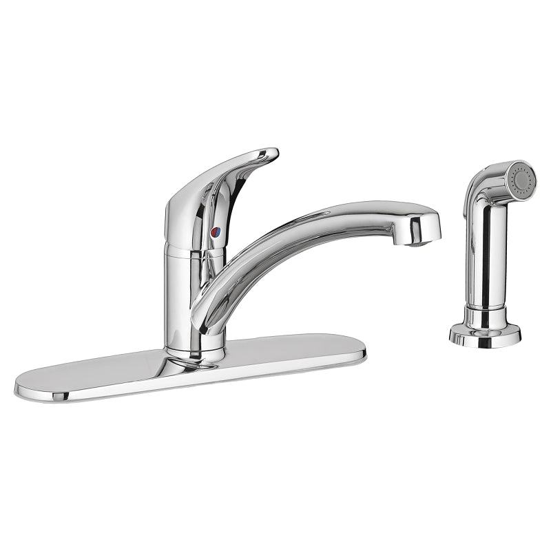 American Standard Colony Pro Series 7074040.002 Kitchen Faucet, 1.5 gpm, 1-Faucet Handle, 4-Faucet Hole, Brass