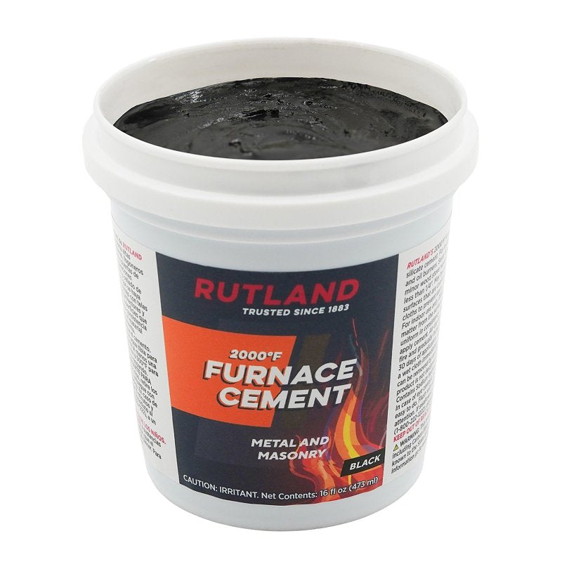 FURNACE CEMENT BLACK 16OZ