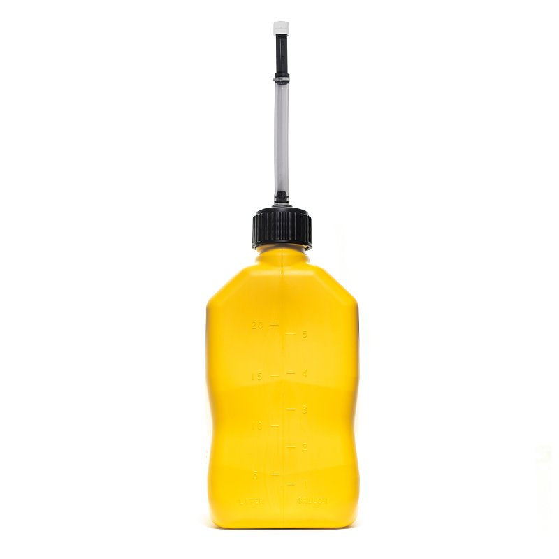 VP Racing 3556 Motorsport Container, 5 gal Capacity, Polyethylene, Yellow