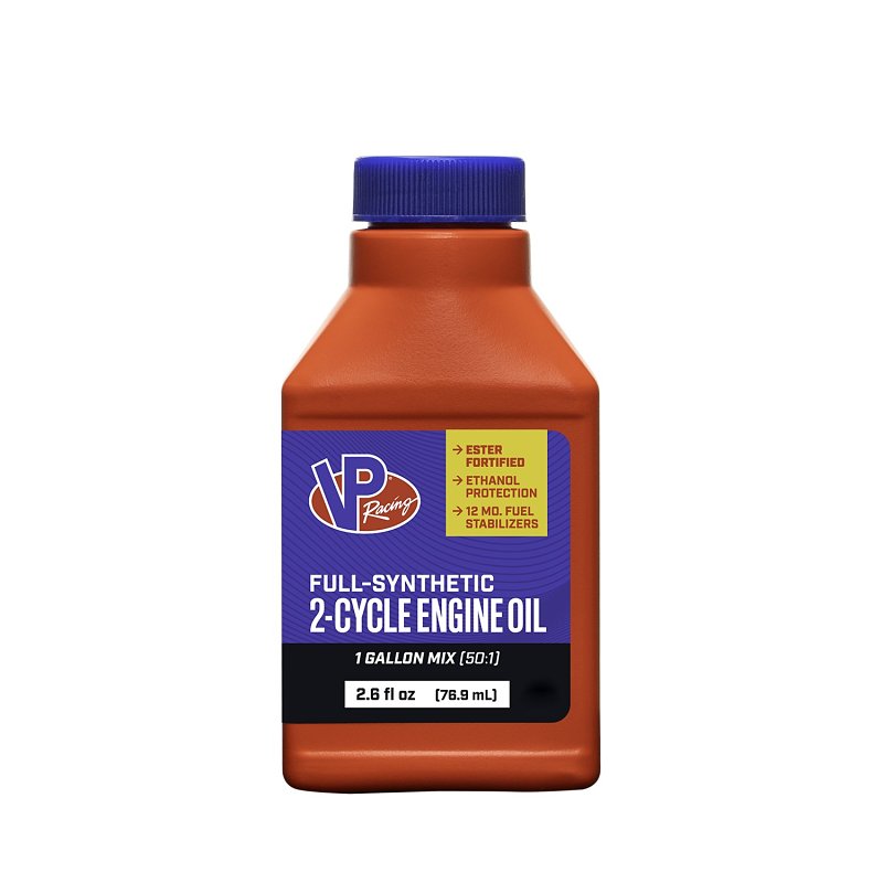 VP Racing 2901 Full Synthetic 2-Cycle Oil, 2.6 oz Bottle, Amber, Pack of 12