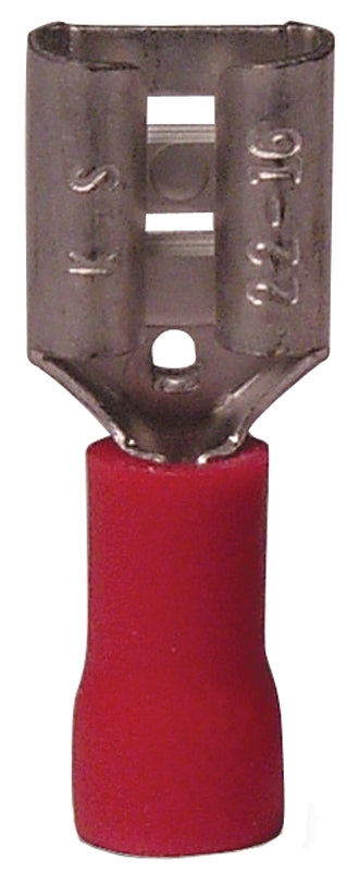 Gardner Bender 20-141F Disconnect Terminal, 600 V, 22 to 16 AWG Wire, Vinyl Insulation, 1/4 in Stud, 1/4 in L Dimensions