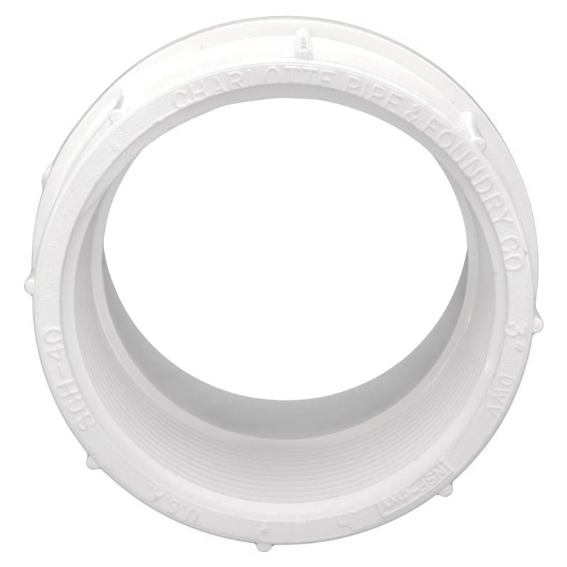 Charlotte Pipe Schedule 30 3 in. FPT X 3 in. D Hub PVC Pipe Adapter 1 pk