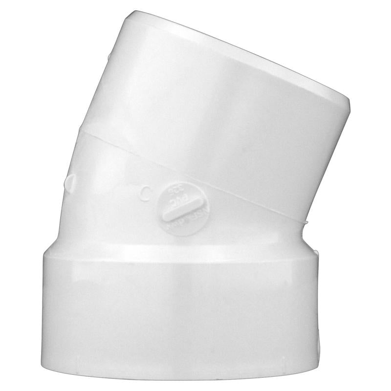 Charlotte Pipe 2 in. Hub X 2 in. D Spigot PVC Elbow 1 pk