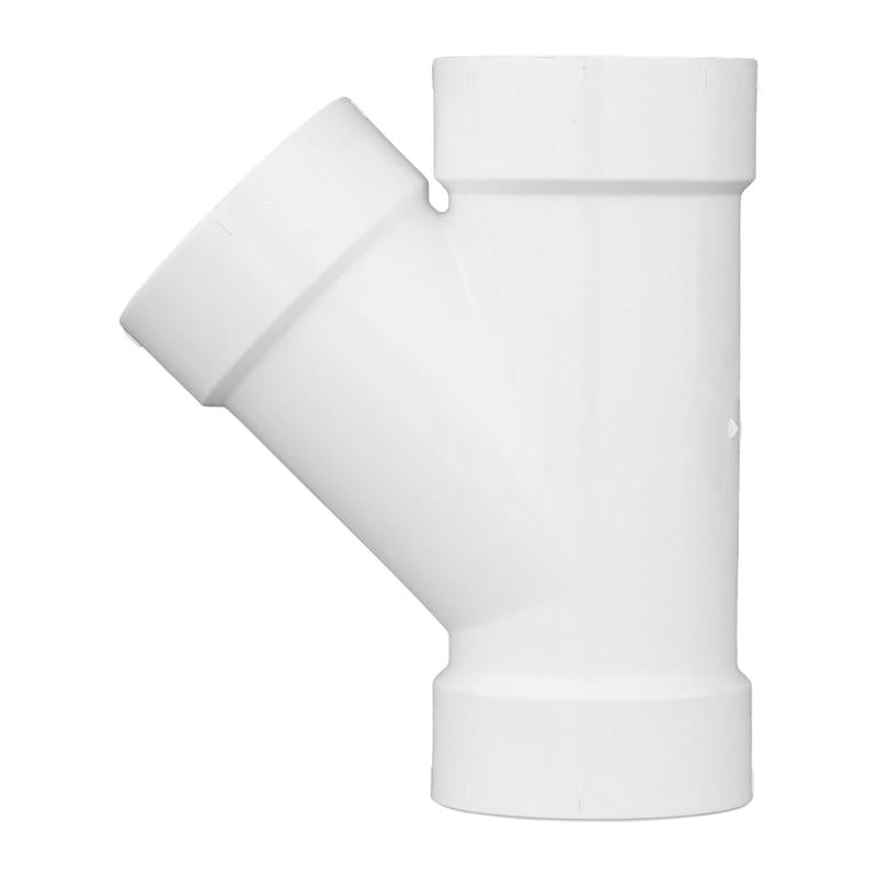 Charlotte Pipe Schedule 30 3 in. Hub X 3 in. D Hub PVC Wye 1 pk