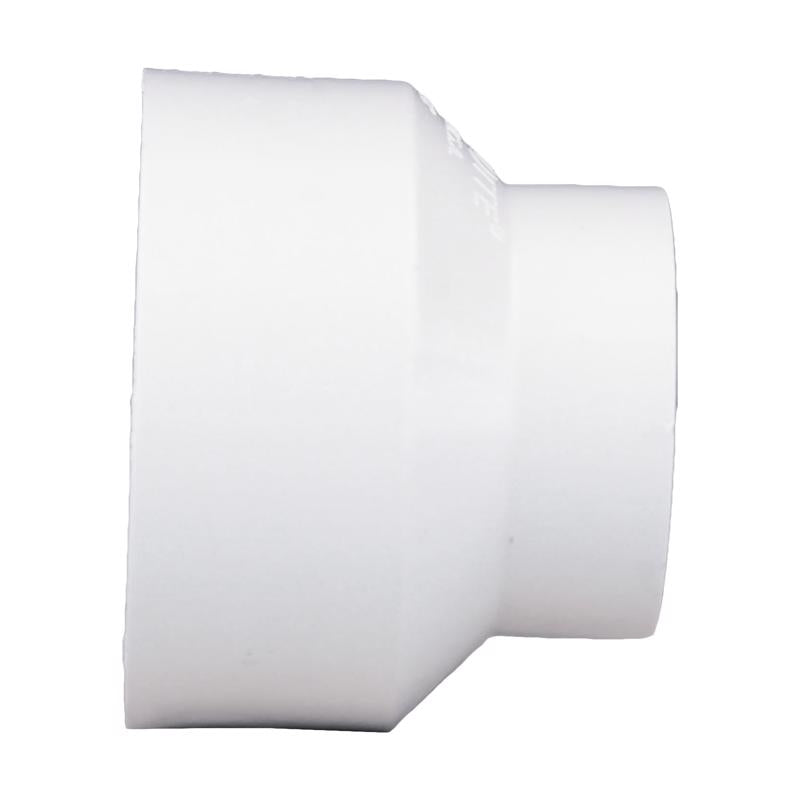 Charlotte Pipe Schedule 40 2 in. Hub X 3 in. D Hub PVC Reducing Coupling 1 pk