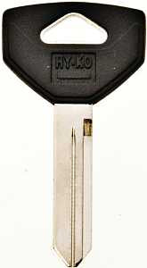 Hy-Ko 12005Y154 Key Blank, Brass/Plastic, Nickel, For: Chrysler, Dodge, Eagle, Jeep, Plymouth Vehicles, Y154 Key Number, Pack of 5