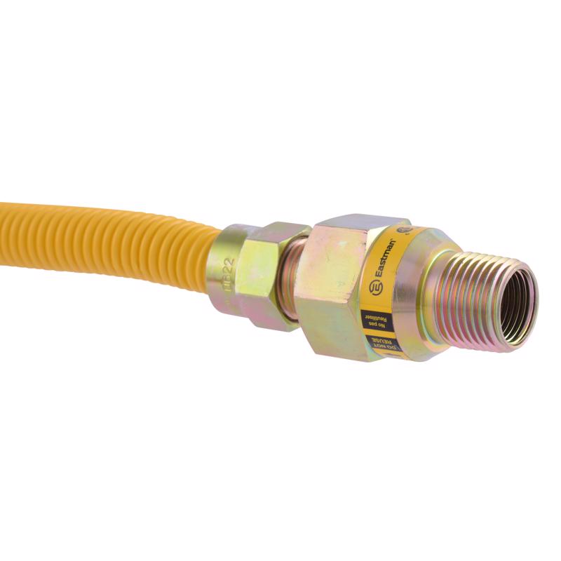 Eastman 1/2 in. MIP in. X 1/2 in. D FIP 72 in. Stainless Steel Gas Connector