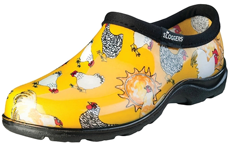 Sloggers 5116CDY-08 Rain and Garden Shoes, 8, Chicken, Daffodil Yellow, Plastic Resin Upper
