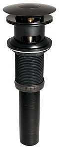 Stylewise K820-75BRZ Pushbutton Sink Drain, 1-1/4 in Connection