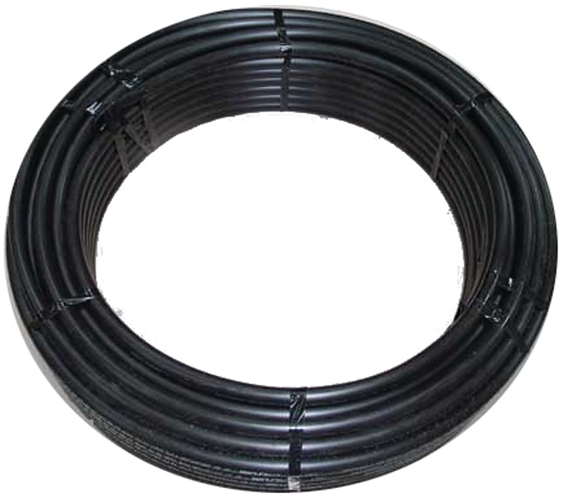 Cresline 18615 Pipe Tubing, 1 in, Plastic, Black, 100 ft L, 250 psi Pressure