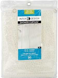 iDESIGN 21981 Shower Curtain, 72 in L, 72 in W, EVA/Vinyl, Clear, Pack of 2