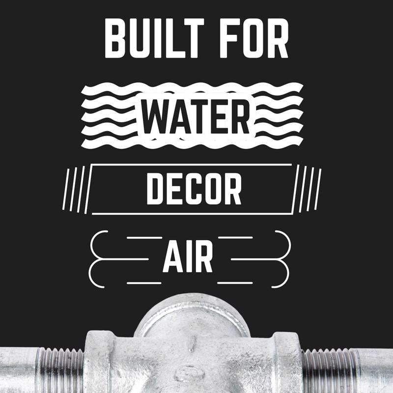 STZ Industries 3 in. FIP each X 3 in. D FIP 3 in. D FIP Galvanized Malleable Iron Tee