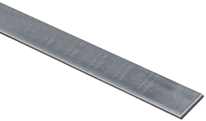 National Hardware 4015BC Series N180-026 Flat Stock, 1 in W, 48 in L, 0.12 in Thick, Steel, Galvanized, G40 Grade