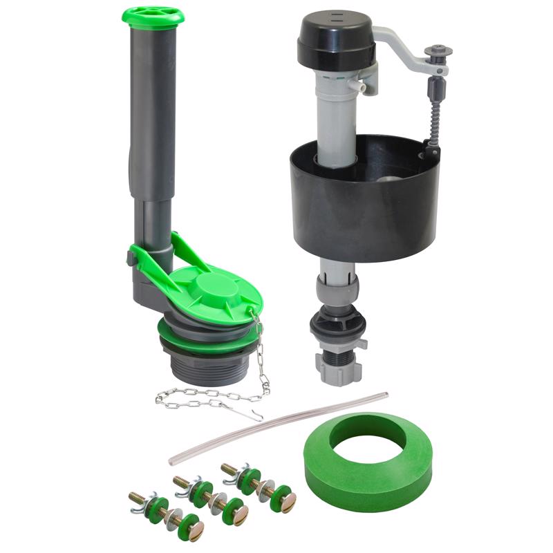 Ace Fill Valve And Flapper Kit Black Plastic