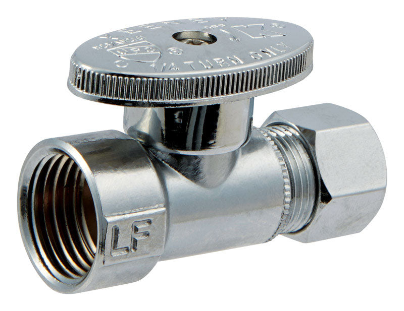 Ace FIP Compression Brass Straight Stop Valve