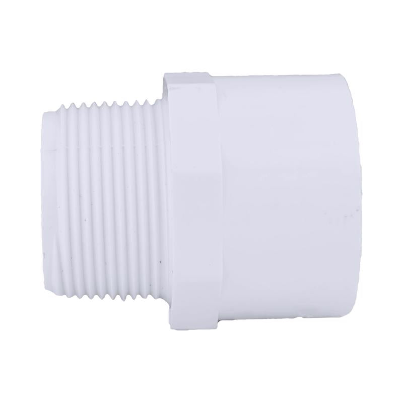 Charlotte Pipe Schedule 40 1-1/4 in. Slip X 1-1/4 in. D MPT PVC Pipe Adapter 1 pk, Pack of 25