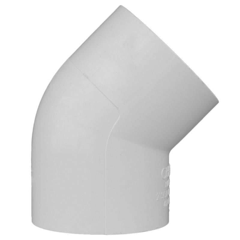 Charlotte Pipe Schedule 40 2 in. Slip X 2 in. D Slip PVC Elbow 1 pk