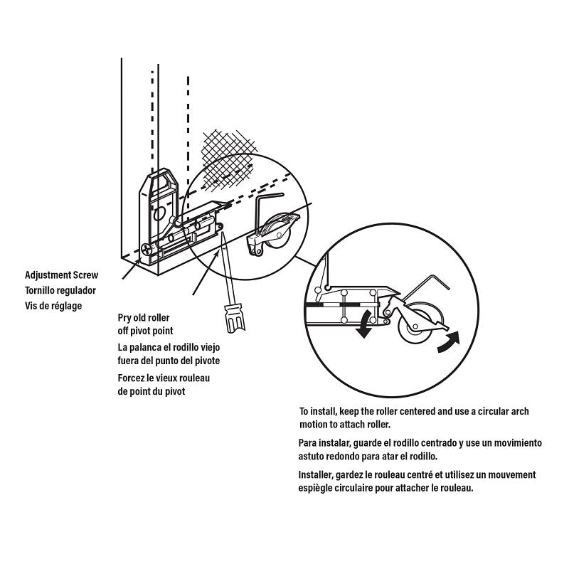 Prime-Line B 515 Roller Assembly, 1-1/4 in Dia Roller, 1/4 in W Roller, Steel, Gray, 2-Roller