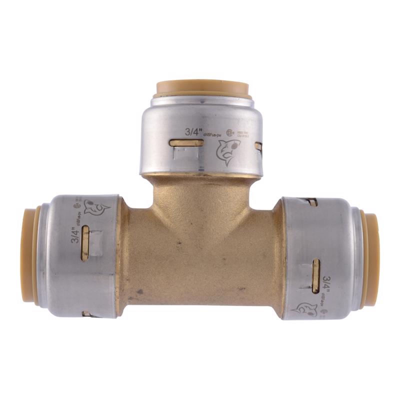 SharkBite Push to Connect 3/4 in. PTC each X 3/4 in. D Brass Tee