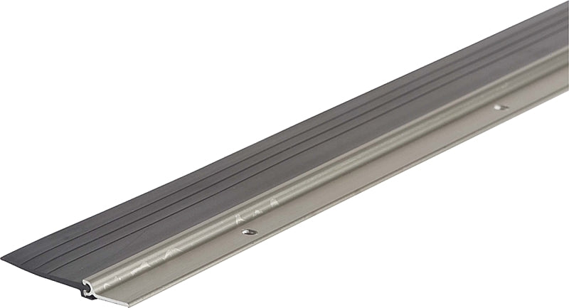 M-D 25716 Door Sweep, 36 in L, 2-3/4 in W, Aluminum Flange, Vinyl Insert, ADA Compliant