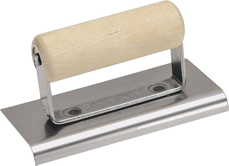 Marshalltown CE507S Hand Edger, 4 in W Blade, 6 in L Blade, Stainless Steel Blade, 3/8 in Lip, 1/4 in Lip Radius