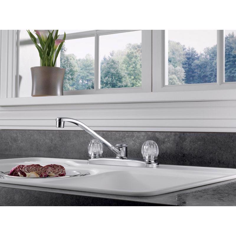 Peerless Two Handle Chrome Kitchen Faucet