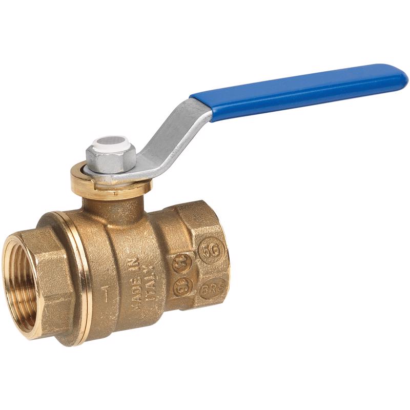 Homewerks 3/4 in. Brass FIP Ball Valve Full Port Quarter-Turn Lever For Water/Oil/Gas, Pack of 5