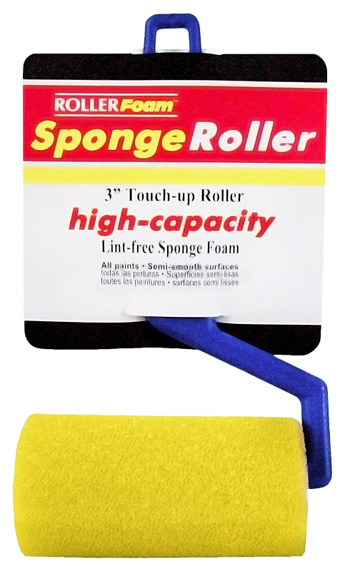 RollerLite High-Capacity 3PF-038 Mini Roller Assembly, 3/8 in Nap, Foam Cover, 3 in L Roller
