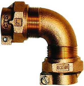 Legend T-4411NL Series 313-334NL Pipe Elbow, 3/4 in, Pack Joint, 90 deg Angle, Bronze, 100 psi Pressure