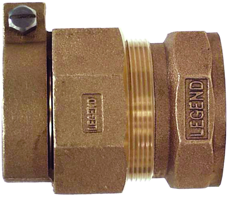 Legend T-4305NL Series 313-275NL Pipe Coupling, 1 in, Tube Compression CTS x FIP, Bronze, 100 psi Pressure