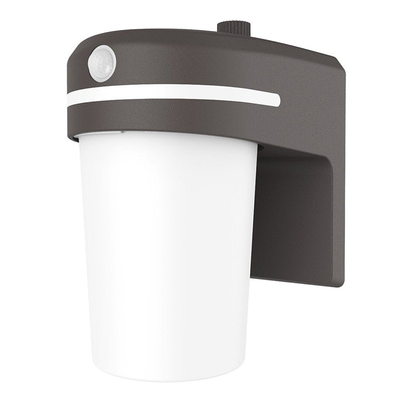 Halo FE Series FE10A35GLMB Entry Sconce with Glow Ring and Motion Sensor, 120 VAC, 1-Lamp, LED, 994 Lumens, 3500 K