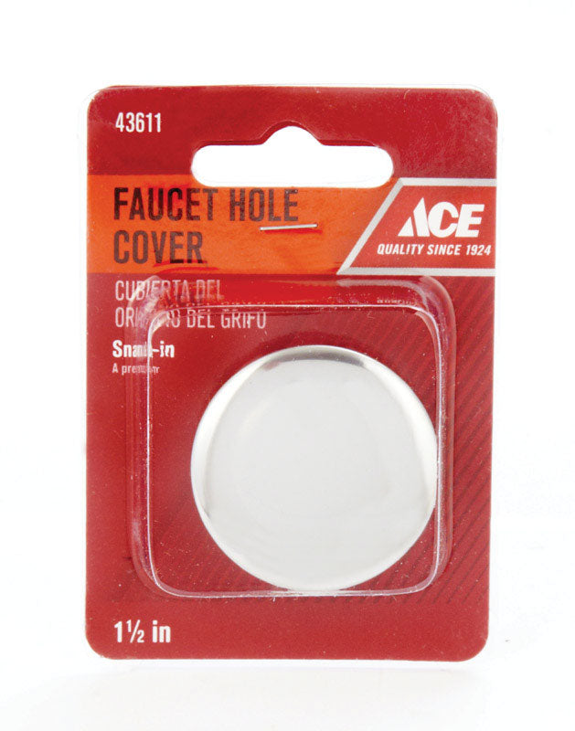 Ace 1-1/2 in. D Stainless Steel Faucet Hole Cover, Pack of 5