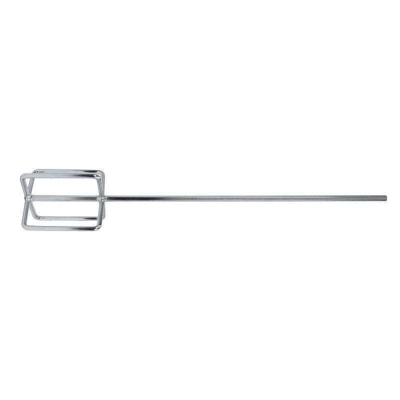 QEP 61205 Professional Mixing, 24 in OAL, 3/8 in Dia Shaft, Paddle Head, Steel, Chrome