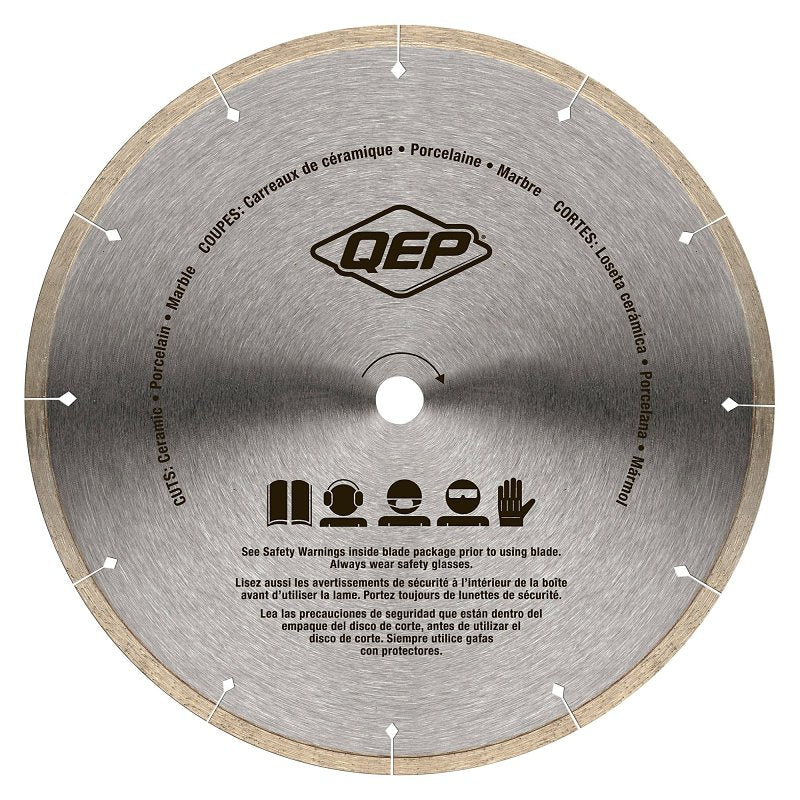 QEP Black Widow 6-1008BW Blade, 10 in Dia, 5/8 in Arbor, Thin Rim