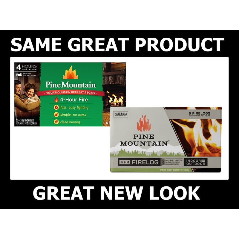 Pine Mountain Fire Log 4 hr 6 pk