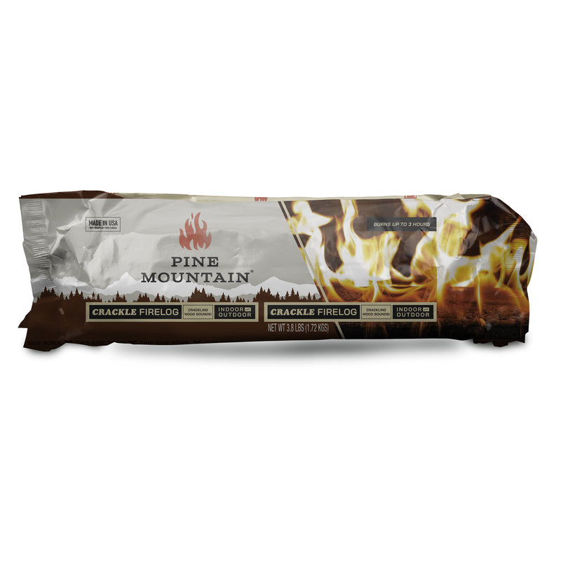 Pine Mountain Crackling Fire Log 3 hr 6 pk