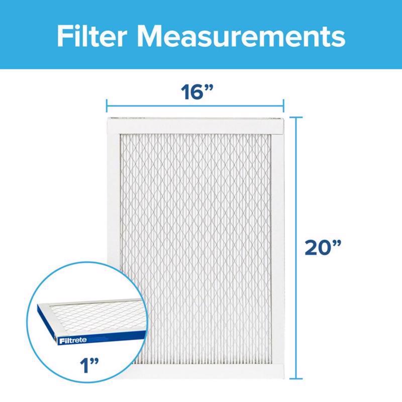 Filtrete 16 in. W X 20 in. H X 1 in. Polypropylene 2200 MPR Pleated Allergen Air Filter 1 pk, Pack of 4
